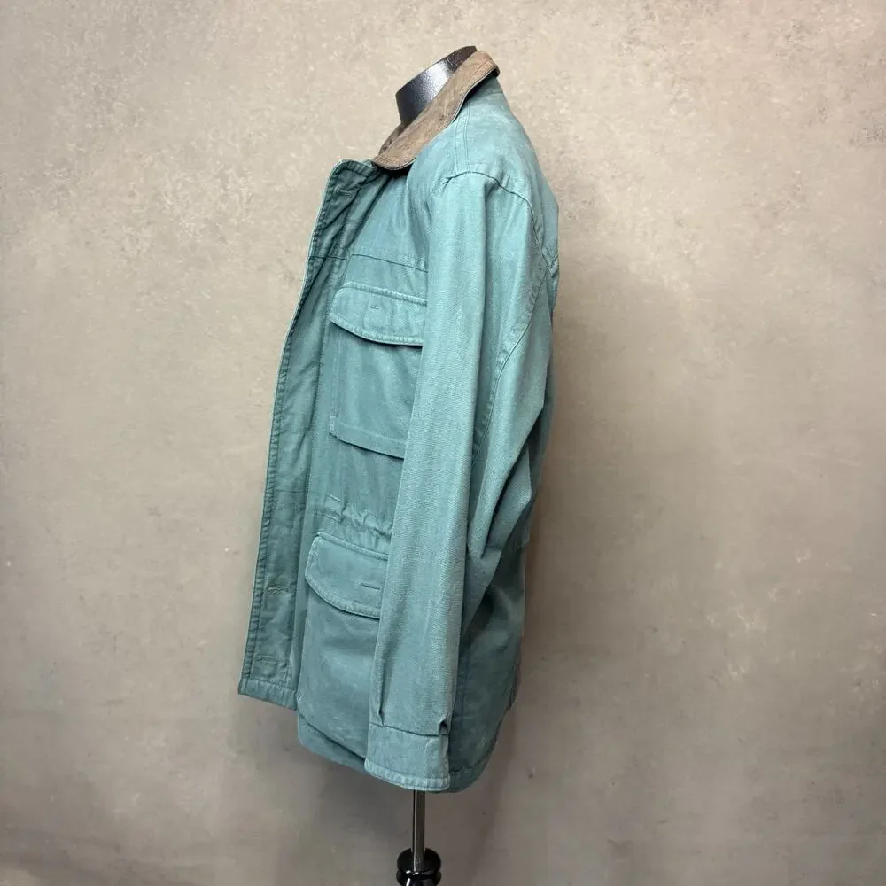 Vintage 80s 90s Towne by London Fog Canvas Barn Coat, Size M Chore Jacket